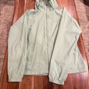Columbia Mint Green Raincoat